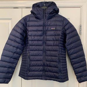 Patagonia Hooded Down Sweater, Navy - Women's Medium